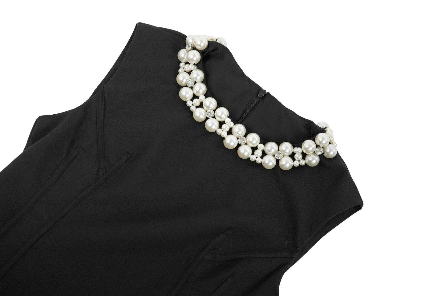 2025 Summer New Fashion French Diamonds Sleeveless Casual Black Party Women's