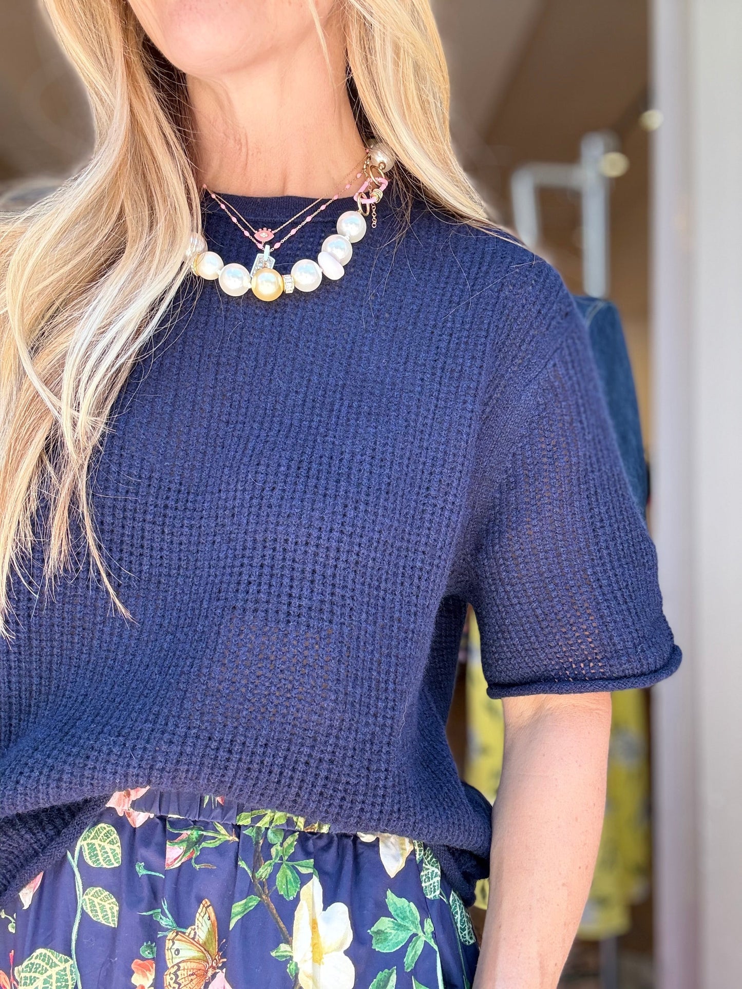 W+W Waffle Mesh Tee